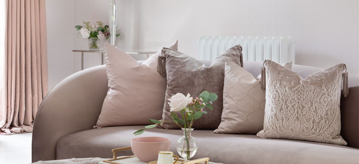 Pink and Brown Cushions | Wells & Maguire